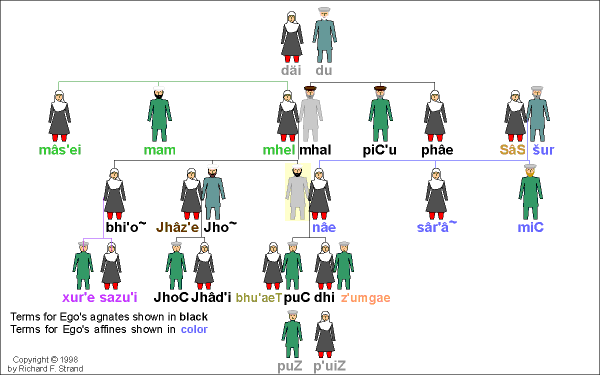 Bhaṭ′esa-zîb Kinship Terms