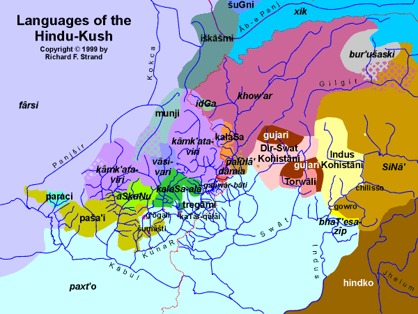 Languages of the Hindu-Kush (Map)